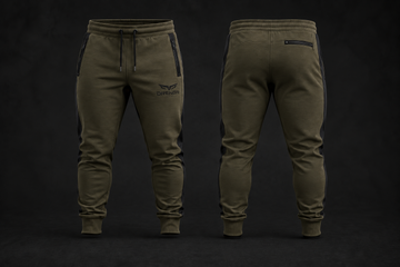 DRENGR Track Pants – Olive/Black