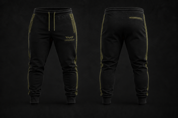 DRENGR Track Pants – Black/Olive