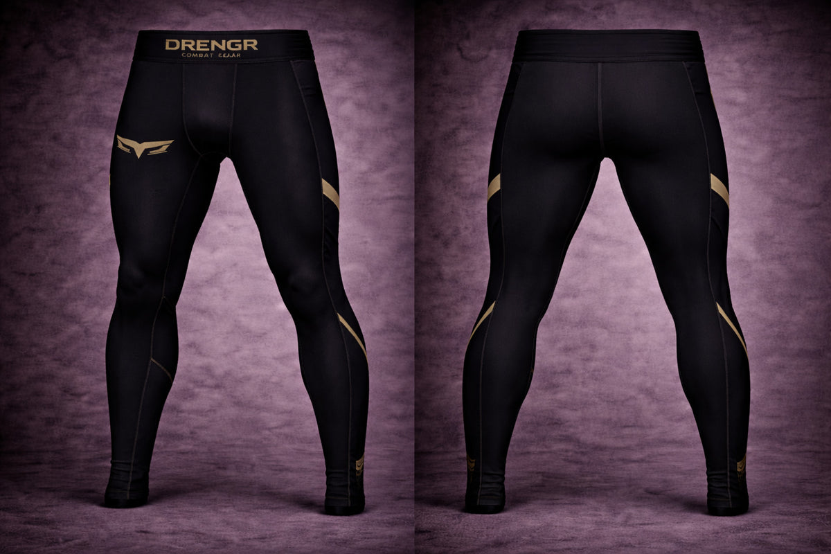 DRENGR Compression Tights – Black/Olive