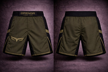 DRENGR Fight Shorts – Olive/Black