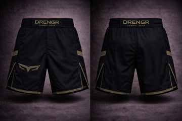 DRENGR Fight Shorts – Black/Olive