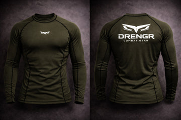 DRENGR Rashguard – Olive/White