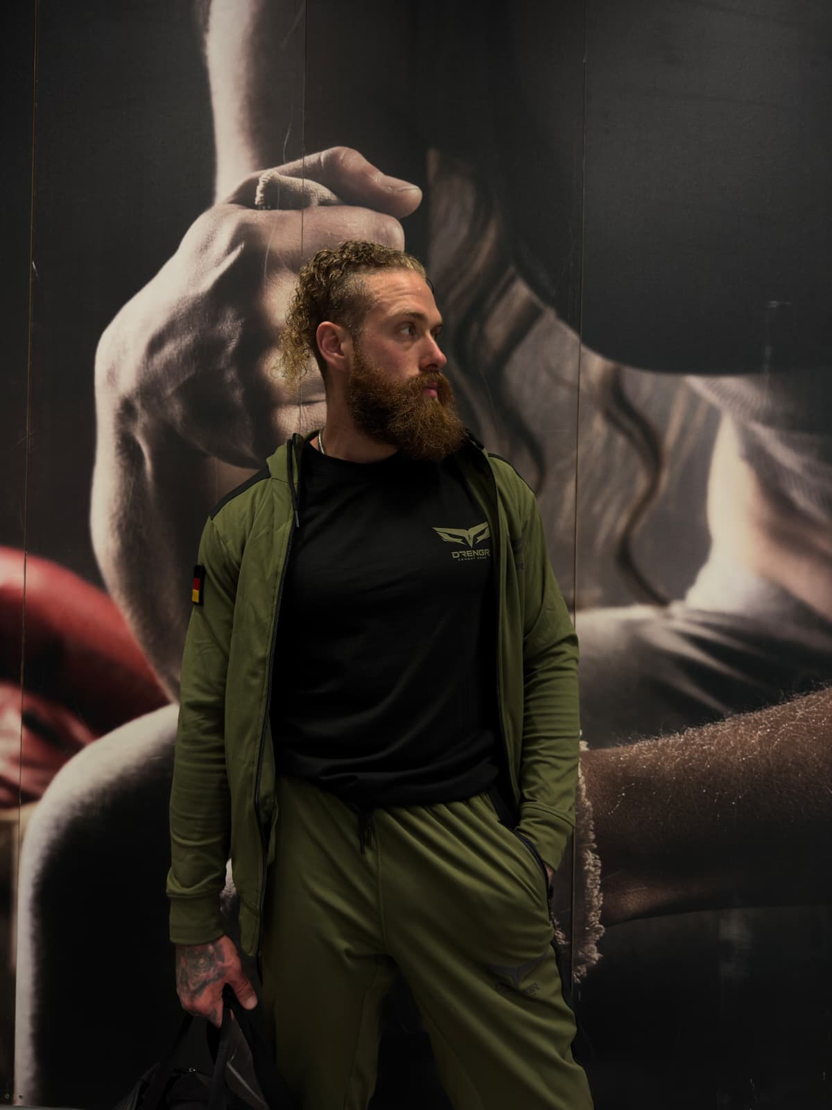 DRENGR Tracksuit Set – Olive/Black